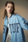 Unisex Jacket Fall Letter Print Jacket Women's Clothing
