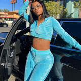Women Sweatshirt Top and Trousers Suit Spring and Autumn Long Sleeve