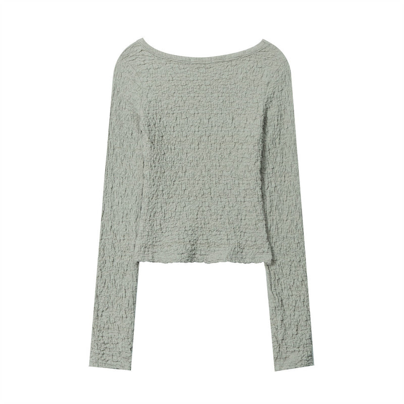 Women Long Sleeve T-Shirt Printed Long Sleeve T-shirt Girls' Autumn Casual O-neck Short Top