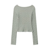 Women Long Sleeve T-Shirt Printed Long Sleeve T-shirt Girls' Autumn Casual O-neck Short Top