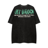 Men's T Shirt Printed Short-Sleeved T-shirt Men's and Women's Retro Hip Hop Loose