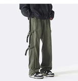Men Sweatpants Overalls Men's Spring and Summer Loose Straight Casual Pants Trendy