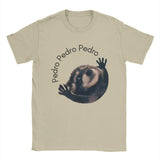 Vintage Pedro Raccoon T-Shirts for Men Crewneck Cotton