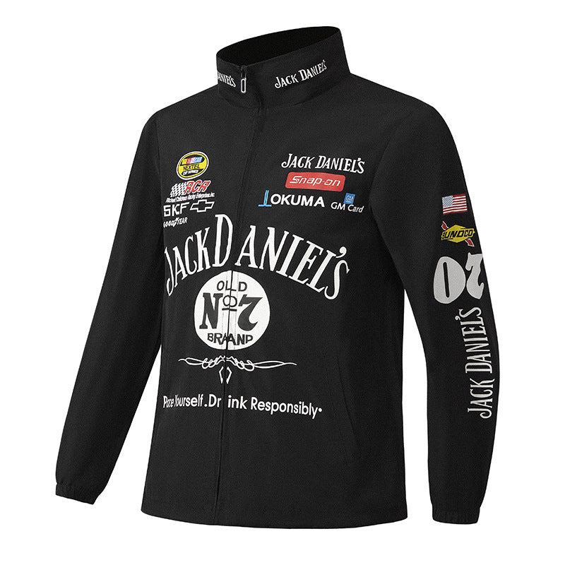 F1 Racing Suit Racing Suit Preppy Retro Style Spring, Autumn and Winter Clothing Coat Motorcycle Coat