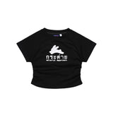 Women T-shirt Printed Waist-Controlled Short T-shirt Women's Summer Short Sleeve Navel