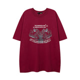 Men's T Shirt Short-Sleeved T-shirt Men's and Women's Spring and Summer Loose Vintage