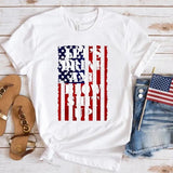 Women's Independence Day T Shirt round Neck Short Sleeve T-shirt Women's Top