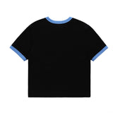 Women T-shirt Letter Print Short-Sleeve T-shirt Girls Summer Pure Cotton round Neck