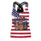 National Flag Day T Shirts Vest Camisole Casual All-Matching Tops