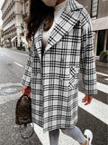 Women's Double-Breasted Woolen Coat