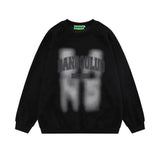 Men Hoodie Letter Printed Crew Neck Sweatshirt Men's Casual Pullover Long Sleeve Top Spring and Autumn