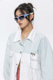 Unisex Jacket Autumn Monochrome Stitching Casual Coat Women's Clothing