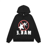 Men Hoodie Printed Hoodie Male English Letters Loose