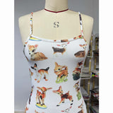 Women's Desses Printing Slip Dress Women's Summer Tight Waist Hip Skirt