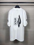 Men T-shirts Summer Paris LOGO Skiing Short Sleeve T-Shirt Loose Casual