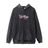 Men Hoodie Printed Hoodie Men's Ins Loose Distressed