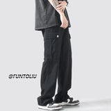 Men Sweatpants Workwear Pants Men's Summer Loose Straight Casual Pants
