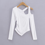Women T-Shirt Autumn and Winter Women's Tight Long-Sleeved T-shirt