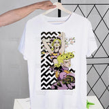 JoJo Bizarre Adventure T Shirts print O-Neck Short Sleeve