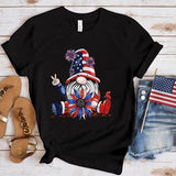Women Independence Day T Shirt Crew Neck Short Sleeve T-shirt Top