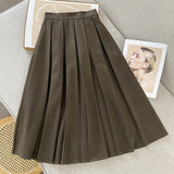 Women Skirt Women Early Autumn Retro A- line Skirt