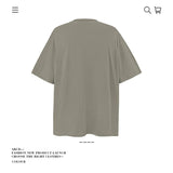 American vintage street T-shirt pure cotton retro men's and women's summer loose