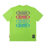 Men's T Shirt Letter Print Short-Sleeved T-shirt Men's and Women's Vibe Style Loose Top