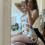 Women Desses Printing Slip Dress