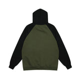 Men Hoodie Letter Hooded Sweater Men Vibe Loose Casual Multicolor Raglan Sleeve Pullover