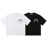 House Of Errors T-Shirt Letter Print Short Sleeve Vintage Crew Neck Loose T-Shirt