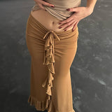 Women Desses Skirt Low Waist Elegant Dress