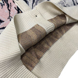 Kapital Sweater Vintage Jacquard Tiger Totem Knitted V-neck Japanese Sweaters Cardigan Jacket