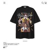 American vintage street T-shirt men's loose top