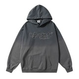 Men Hoodie Hanging Dye Gradient Hooded Pullover