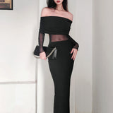 Women Dresses Long Sleeve Dress Winter Sexy Dress