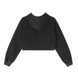 Women Hoodie Cropped Hoodie Girls Casual Sports Hoodie