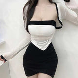 Women Long Sleeve Shirt Multicolor Vest Top Short Cardigan Long Sleeve