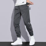 Men Sweatpants Loose Tappered Workwear Pants Summer