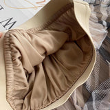 Women Skirt Spring/Summer Mesh Floral Print Pleated Skirt Skirt
