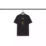 Mens T-shirts Sanskrit alphabet print alphabet pure cotton