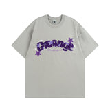 Men T Shirt Sweet Cool Embroidered Couple Casual All-Match Short-Sleeved T-shirt