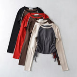 Women T-Shirt Autumn and Winter Long Sleeve Sports Bottoming Shirt T-shirt
