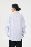 Unisex Jacket Autumn Striped Contrast Color Shirt Women's Clothing