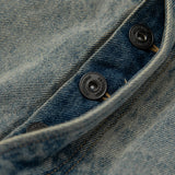 Unisex Jeans Retro Washed Denim Loose Straight