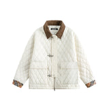 Unisex Jacket Winter Cable Stitching Cotton Jacket