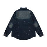 Men Denim Jacket Men's Long Sleeve Shirt Denim Clothes Jacket