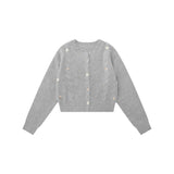 Women Sweater Cardigan Sweater Girls Casual Solid Color Short Spring and Autumn