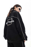Unisex Jacket Fall Color-Blocking Zip Jacket