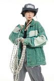 Unisex Jacket Autumn Irregular Stitching Denim Clothing Women's Clothing