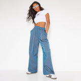 Women Cargo Pants Loose Casual Pants Low Waist